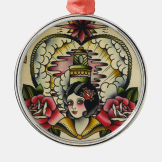 zweefmeisje 1 metalen ornament