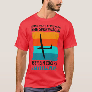 Zweefvleugelvliegtuig met zweefvlieger 24 t-shirt