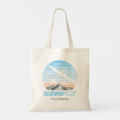 Zweefvlieger Aviator Sunset-vliegtuig Tote Bag (Achterkant)