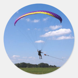 zweefvliegtuig ronde sticker