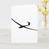 zweefvliegtuig sailplane kaart (Gele Bloem)