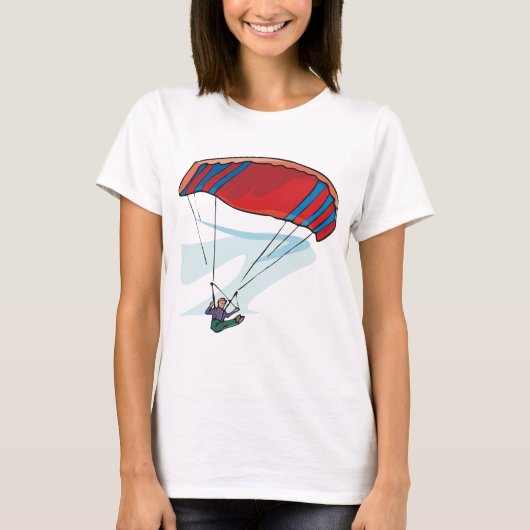 zweefvliegtuig t-shirt (Voorkant)