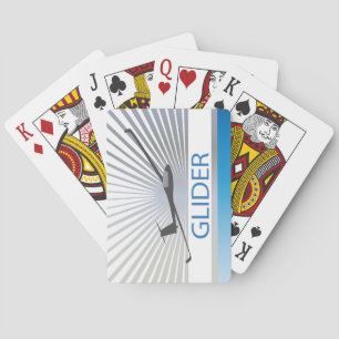 Zweefvliegtuig Vliegtuig Pokerkaarten