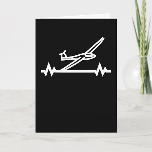 Zweefvliegtuig zweefvlieger piloot geschenk kaart (Voorkant)