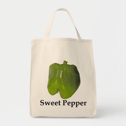 ZWEEKPRAKER - GROENE PEPPER TOTE BAG (Voorkant)