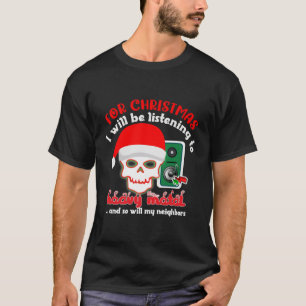 ZWEEKZWEEK VAN METAAL CHRISTMAS T-SHIRT