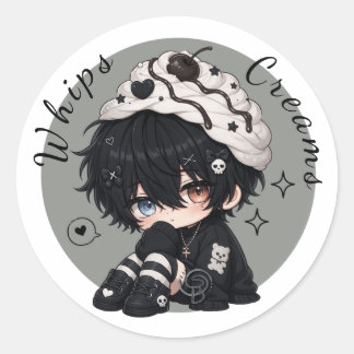 Zweep Cream Pop Ronde Sticker