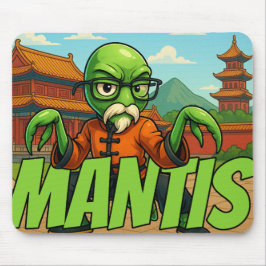 Zweep Hand van de bidsprinkhaan Kung Fu muismat