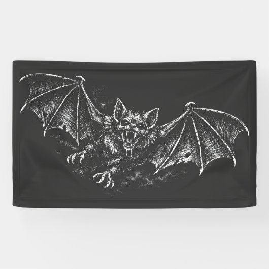 Zweepvleermuis - door BurnsInHell Spandoek (Horizontaal)