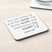 Zweer je? drankjes onderzetter (Linkerzijde)