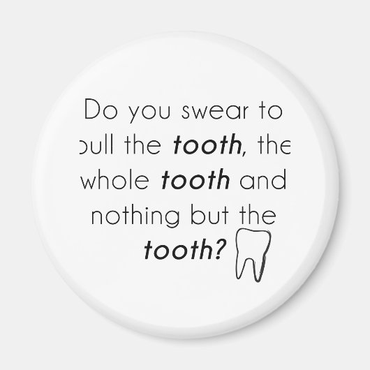 Zweer je? magneet (Voorkant)