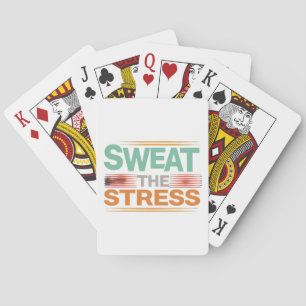 Zweet de stress pokerkaarten