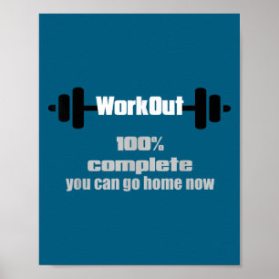 Zweet Geactiveerde Motiverende Workout Complete Gy Poster