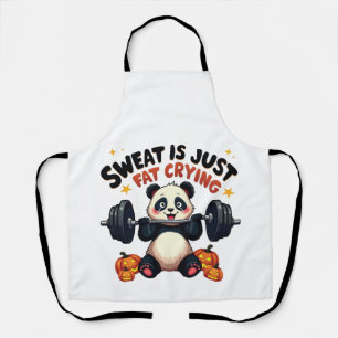 Zweet is gewoon huilend vet Funny Panda Fitness Gy Schort