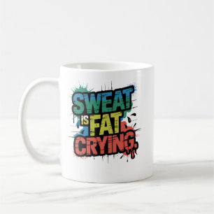 Zweet Is Huilend Vet Mooie Gym Humor Motivatie Kun Koffiemok