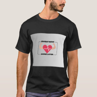Zweet Nu Later Glans Motivatie Fitness Gym Des T-shirt