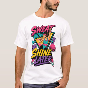 Zweet Nu Schitter Later Retro 80s Fitness T-shirt