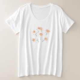 zweetbloemen plezier grote maat t-shirt