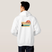 Zweetkap Retro Vintage "Wanderlust Hoodie (Achterkant volledig)