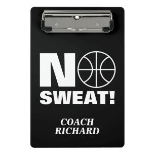 Zweetloze mini sport klembord voor basketbalcoach