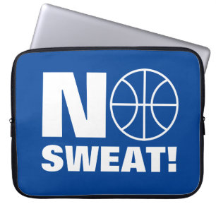 Zweetvrij grappige basketbal sporten laptophoes laptop sleeve