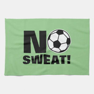 Zweetvrije sportkeukenhanddoek voor voetballer theedoek