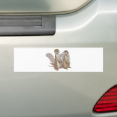 zwei Erdmännchen mit Schatten Bumpersticker (Op auto)
