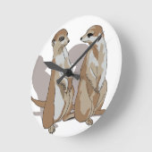 zwei Erdmännchen mit Schatten Ronde Klok (Hoek)