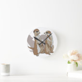 zwei Erdmännchen mit Schatten Ronde Klok (Huis)