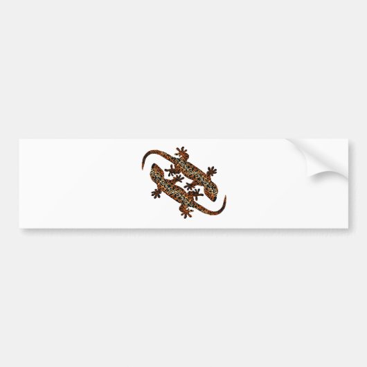 zwei geckos bumpersticker (Voorkant)