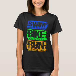 Zwem alsof de boot gezonken is alsof je hem gestol t-shirt