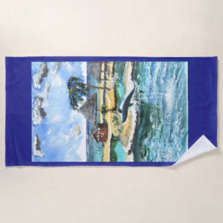 Zwem altijd met een maatje strandlaken