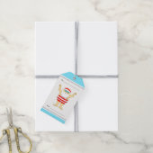 Zwem Kerstmis Cadeaulabel (Met Touw)