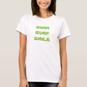 ZWEM SURVEN GLIMLACH T-SHIRT