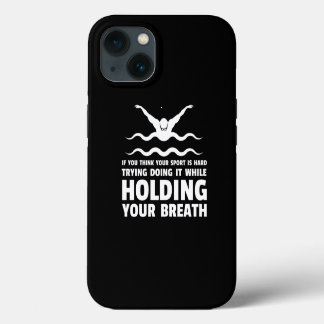 Zwem Zwemmer Grappig Zwemmen Sport Oefenen Ontwerp iPhone 13 Hoesje