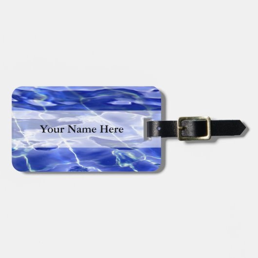 zwembad bagagelabel (Voorkant horizontaal)