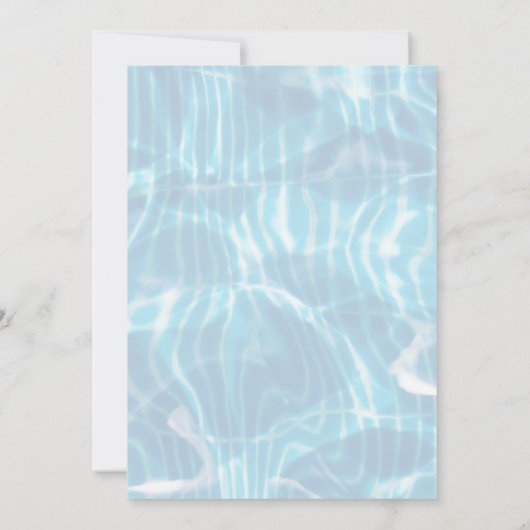 Zwembad Bash Twee grote strandballen Verjaardag Kaart (Achterkant)