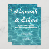 Zwembad bruiloft - Neem de sprong Kaart (Voorkant / Achterkant)