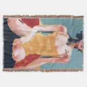 zwembad - Geel zwempak Deken (Voorkant)