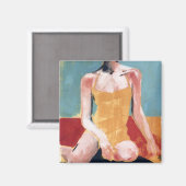  zwembad - Geel zwempak Magneet (Voorkant / Achterkant)