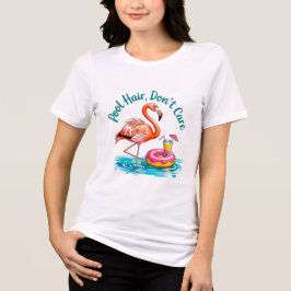 Zwembad Haar Krijgt Niks Haar Funny Zwemmen Cadeau Tri-Blend Shirt