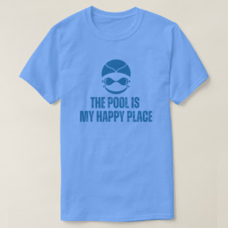 Zwembad is mijn geluksplek Zwemliefhebber T-shirt