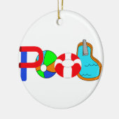 zwembad keramisch ornament (Links)