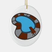 zwembad keramisch ornament (Rechts)