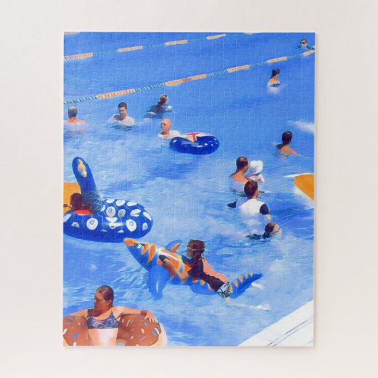 zwembad legpuzzel (Verticaal)