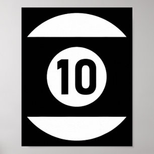 Zwembad LL 10 bijpassende biljart cadeau Easy Hall Poster