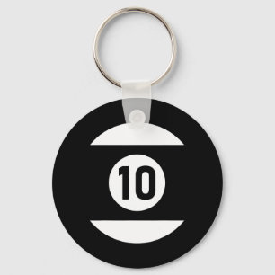 Zwembad LL 10 bijpassende biljart cadeau Easy Hall Sleutelhanger