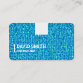 Zwembad onderhoud visitekaartje (Voorkant)