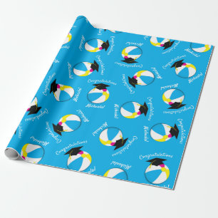 Zwembad Party Graduation Party Beach Ball Cadeaupapier