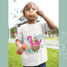 Zwembad Party Leuke Capybara Roze Flamingo Float